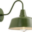 Lámpara cuello cisne 10" exterior granero aplique pared