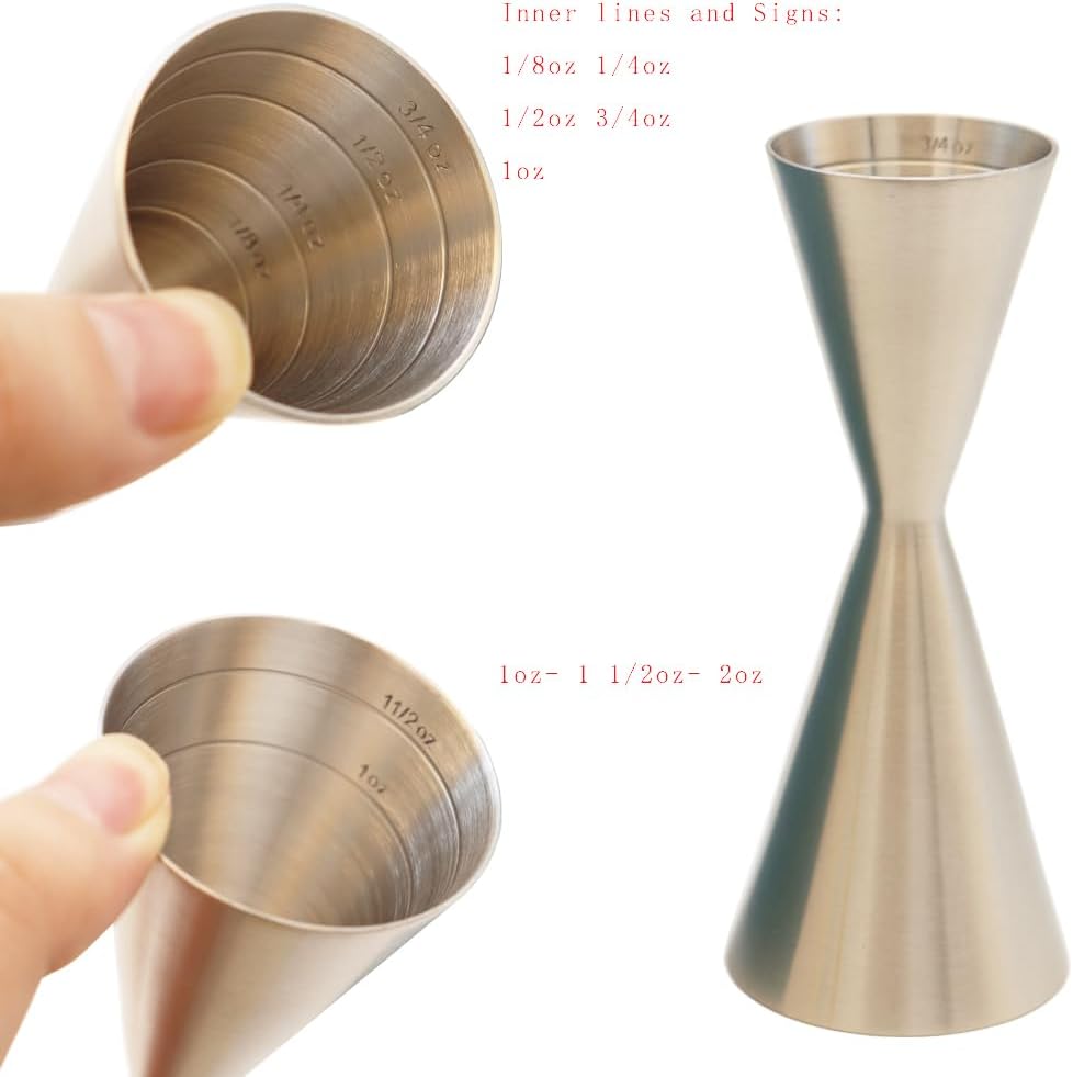 Herramientas barman jigger 1/2oz con medidor