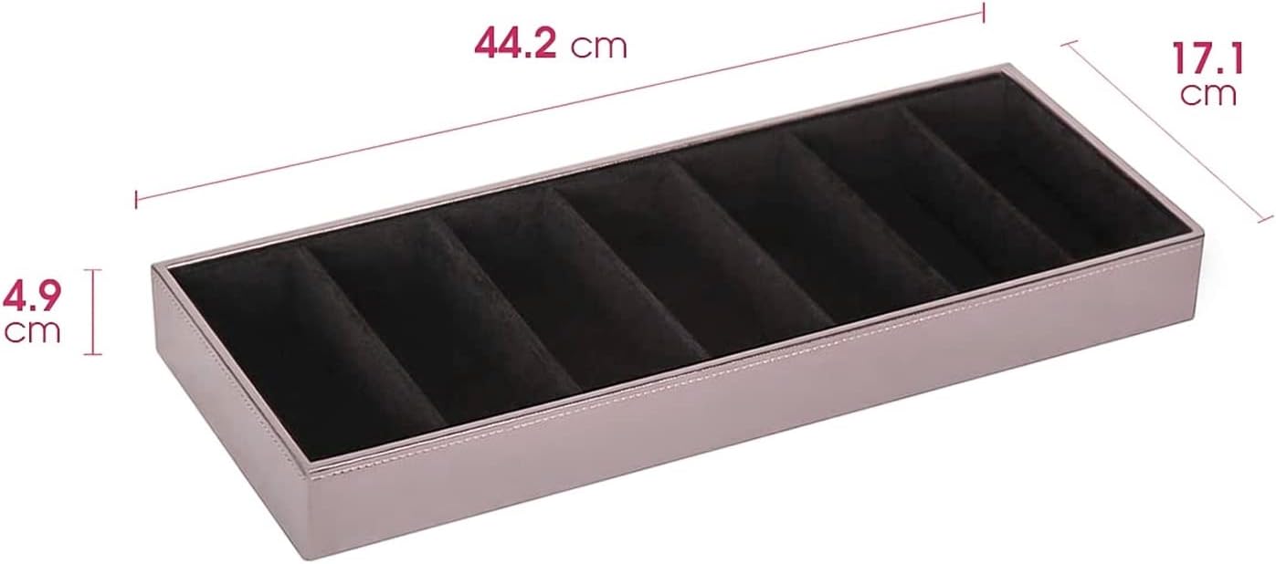 Estuche cuero para lentes 7 compartimentos
