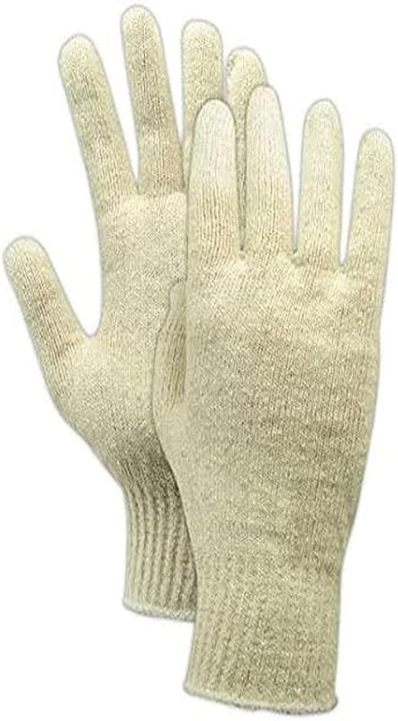 Guantes punto ligeros poliéster algodón mujer mediana