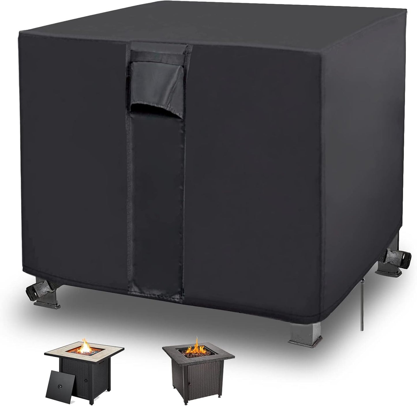 Funda mesa fogata 30x30" impermeable UV patio