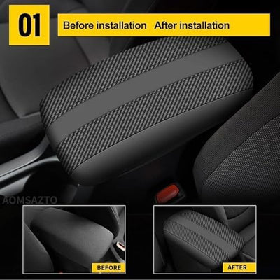 Funda reposabrazos Toyota Corolla 2020-25 fibra carbono