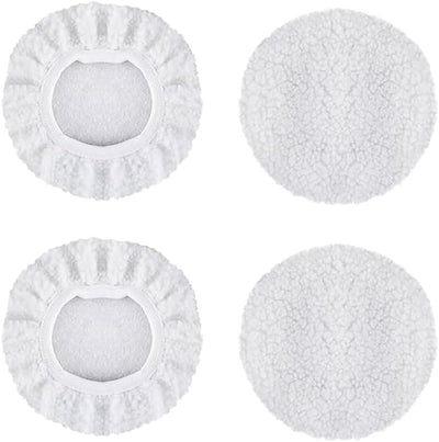 4 Almohadillas Pulido Auto 5-6pulg Profesional Bordes Reforzados
