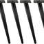 Patas oblicuas metal negro para mesa café 4 pzas 1800lbs