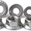 Tuercas brida hex dentadas acero inox 50 pzas M8