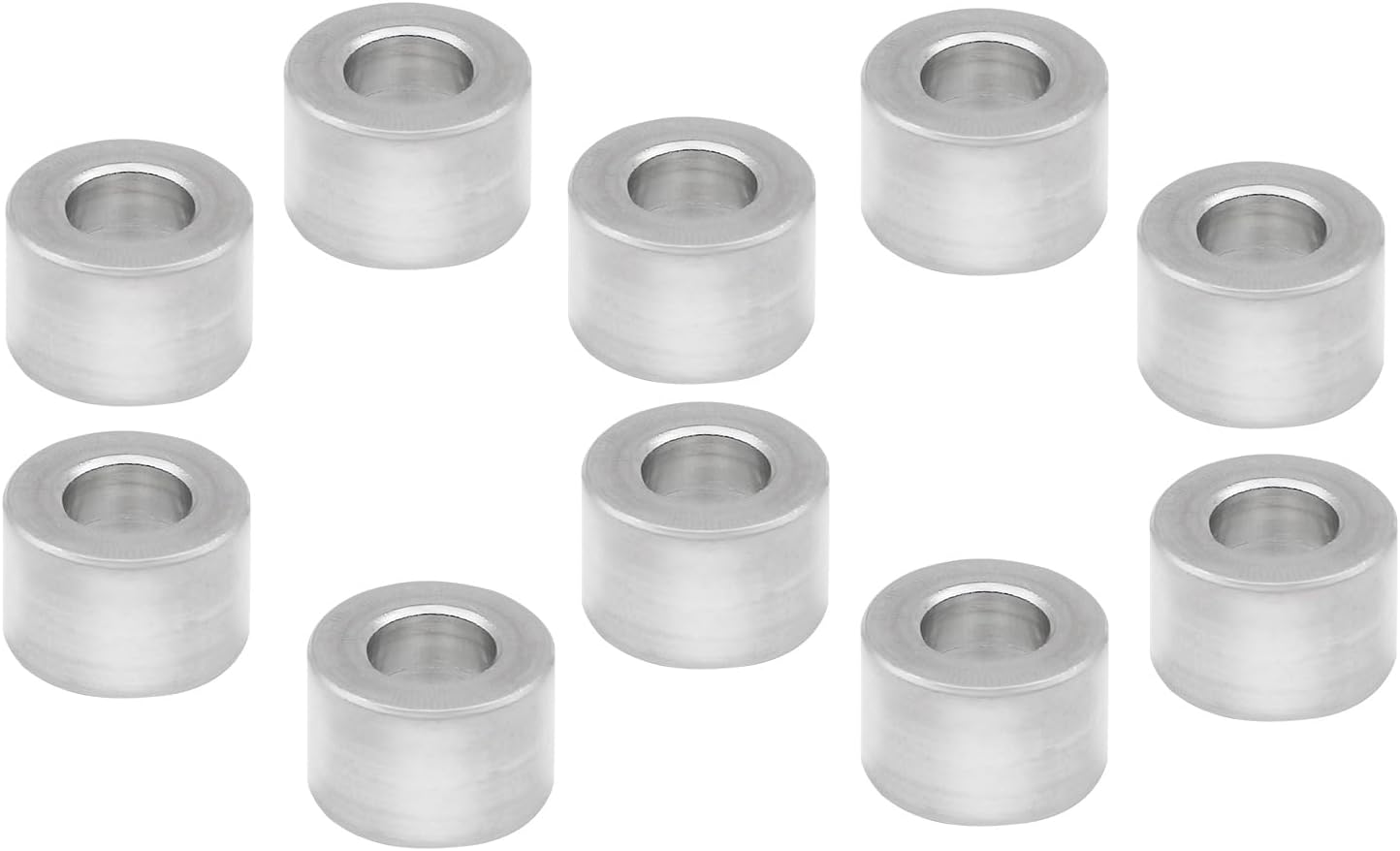 10 Espaciadores Aluminio 0.24x0.47x0.31pulg