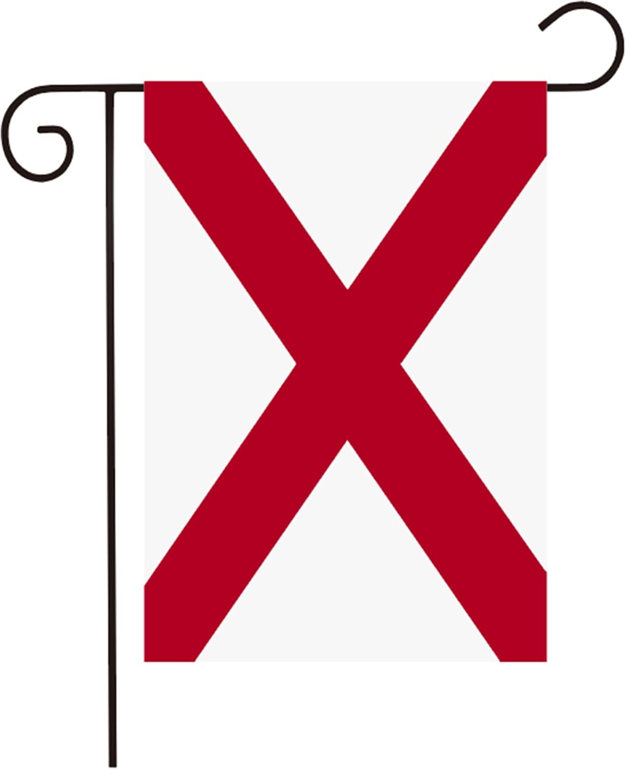 Bandera jardín Alabama 12x18" doble cara exterior
