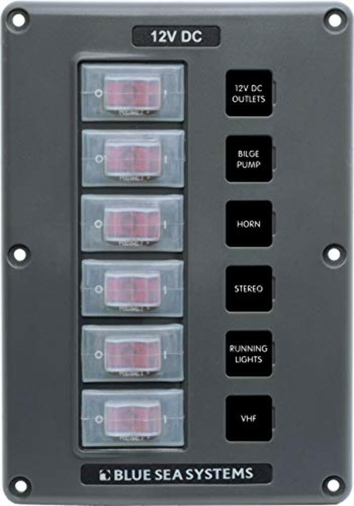 Panel interruptor disyuntor resistente agua gris 6