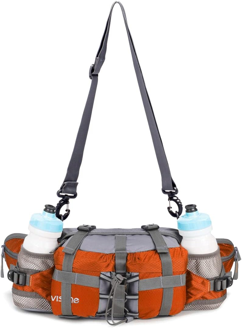 Cangurera aire libre 2 botellas soporte lumbar