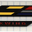 Emblema V-Blackwing para CT4 CT5 2020-24 Negro/Amarillo/Rojo