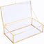 Caja exhibición joyería cristal vintage 8x4.5"