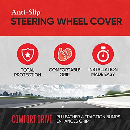 Funda volante gris 15" para auto camión SUV