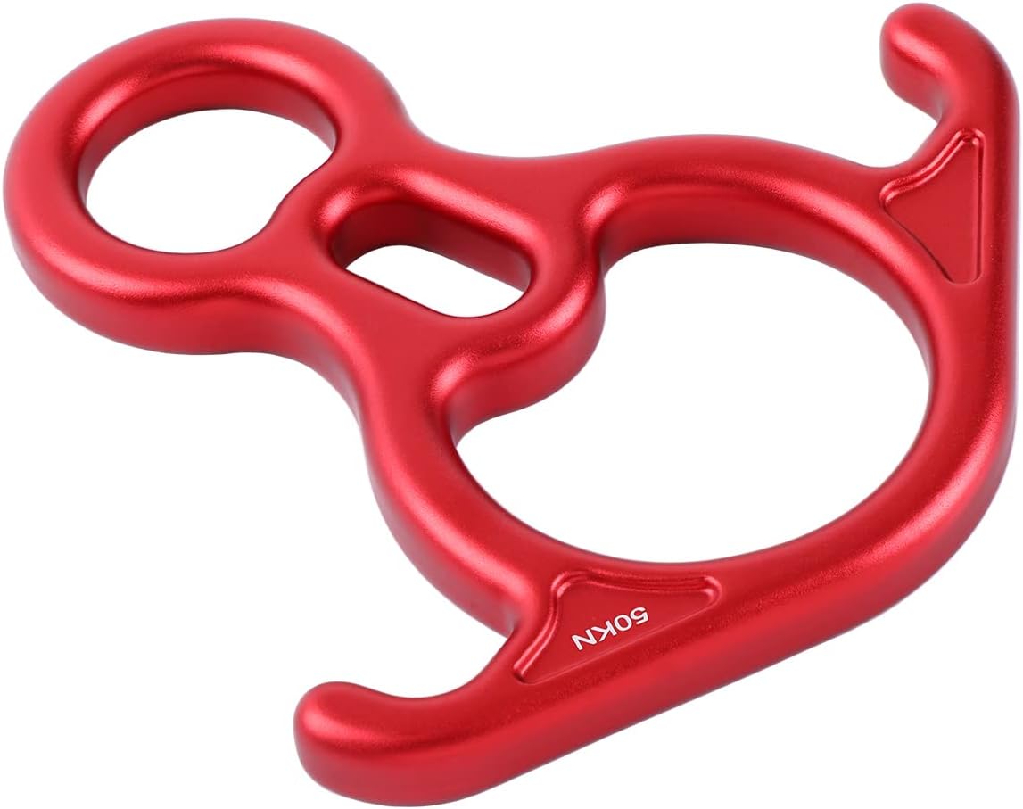 Descensor aluminio 50kn para escalada rescatar