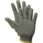 Guantes punto algodón poliéster mujer XS gris pack 24