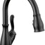 Grifo cocina negro mate rociador extraíble 9178-BL-DST