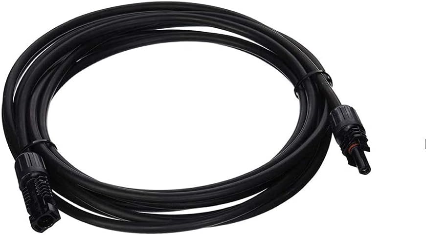 Cable extensión solar 20ft 10AWG negro