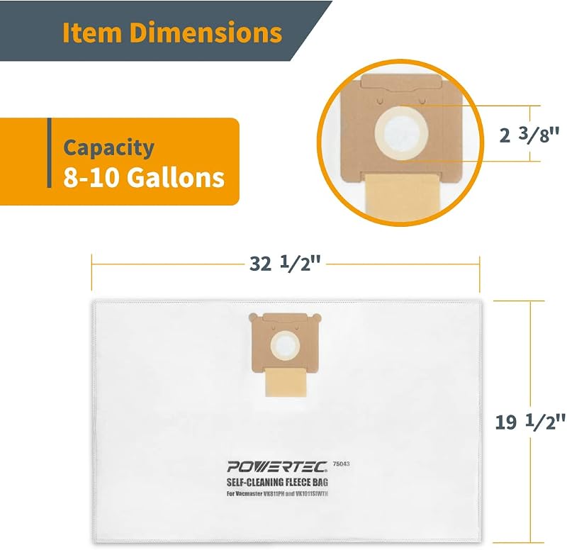 Bolsas polvo Vacmaster 9PK para VK811PH VK1011SIWTH