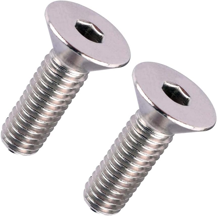 Tornillos avellanados 3/8-16 x 1 acero inox 304 10 pzas