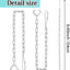 Cadena inodoro acero inox 9.45" set 2