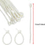 20 Bridas Silicona Autoblocantes Reutilizables 6pulg Color Pastel