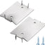 30 Pzas Placa Antiuñas Acero Inox 1.5x2pulg
