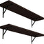 Set 2 estantes pared 23.6" soportes metal sala estar
