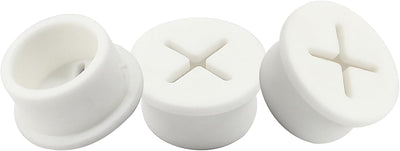 12 Ojales Goma 3/4" Flexible Paso Cable Blanco