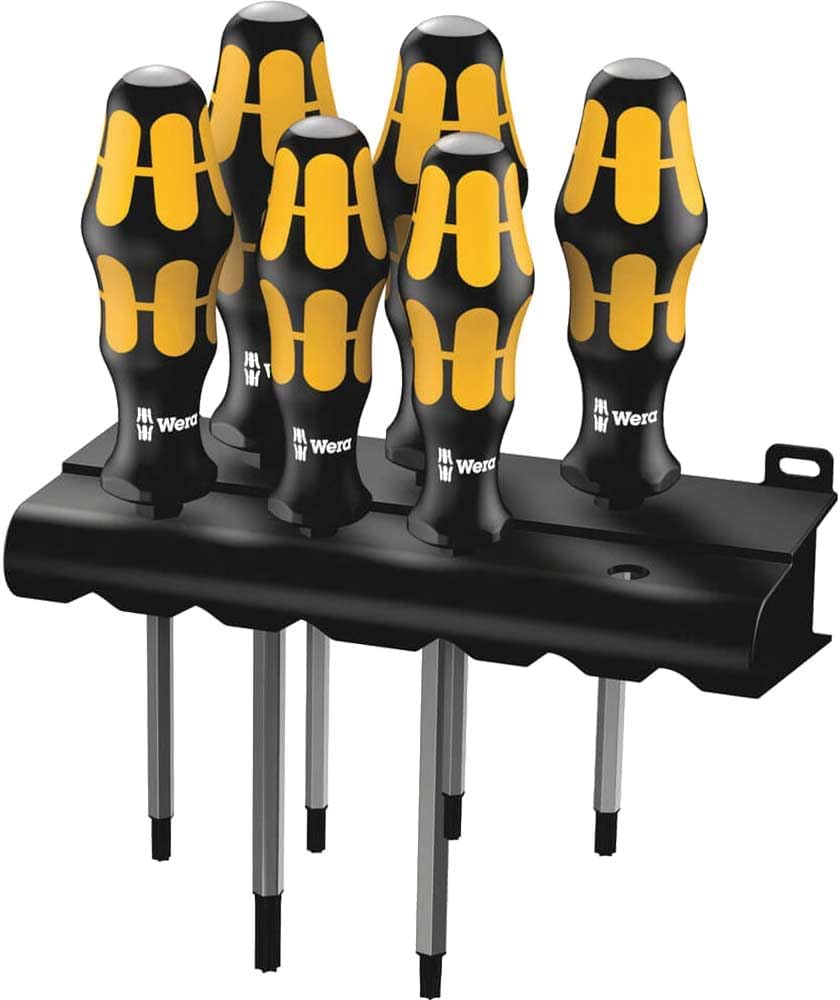 Set 6 Pzas Destornilladores Torx Estante Negro