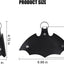 Llavero cuero forma murciélago para auto universal blanco/negro
