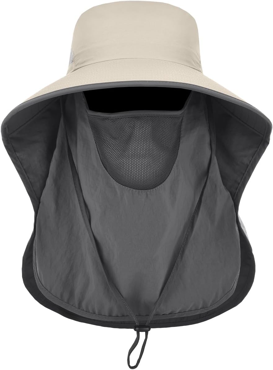 Sombrero ala ancha UPF 50 con solapa cara y cuello
