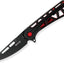 Cuchillo bolsillo Trace Ops negro/rojo
