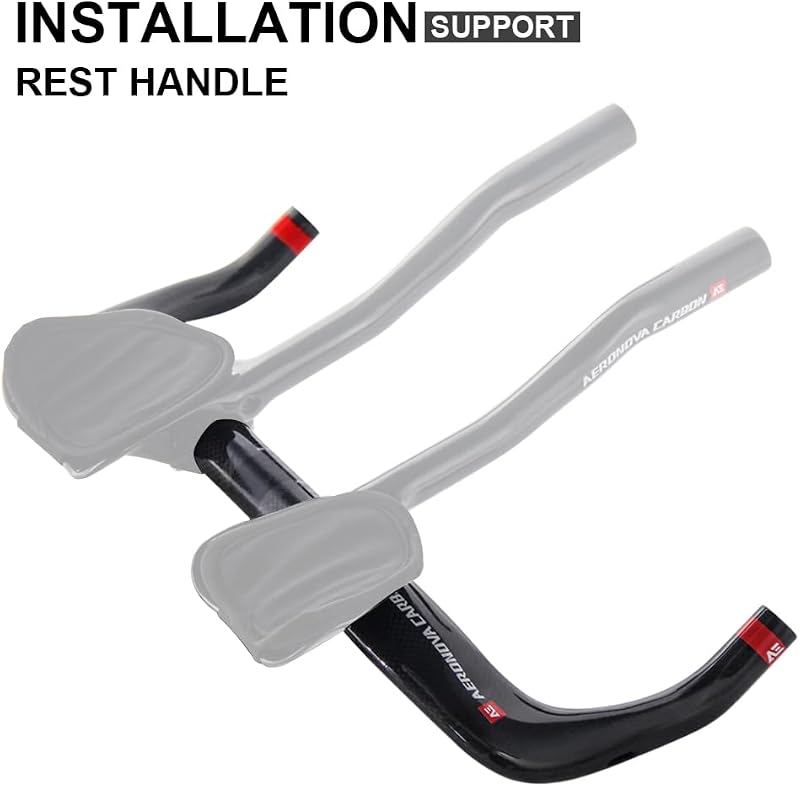 Manillar triatlón 31,8mm barras aero Bullhorn carbono