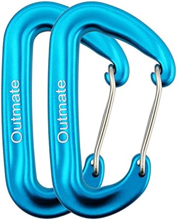 Mosquetones aluminio 3.2x2pulg resistentes senderismo camping