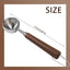2 Cucharas Medidoras Café Acero Inox 304 Mango Madera