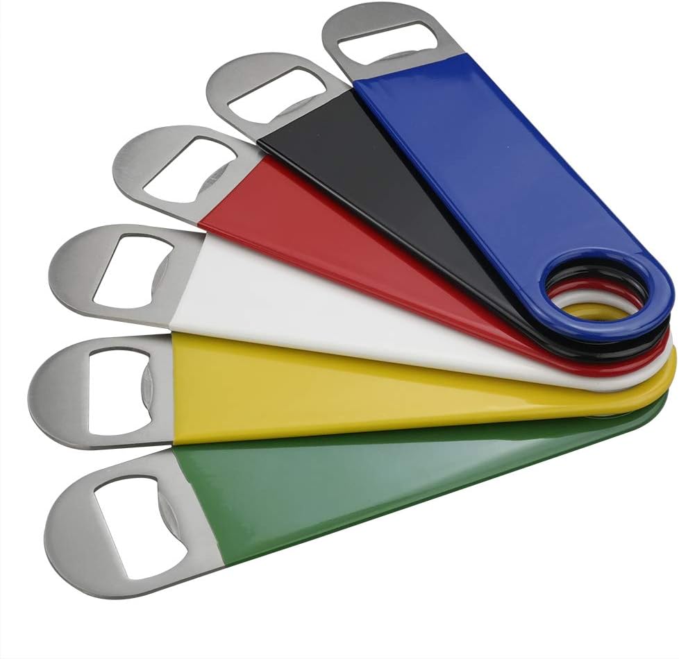 Abridor botella acero inox goma set 6 llaves