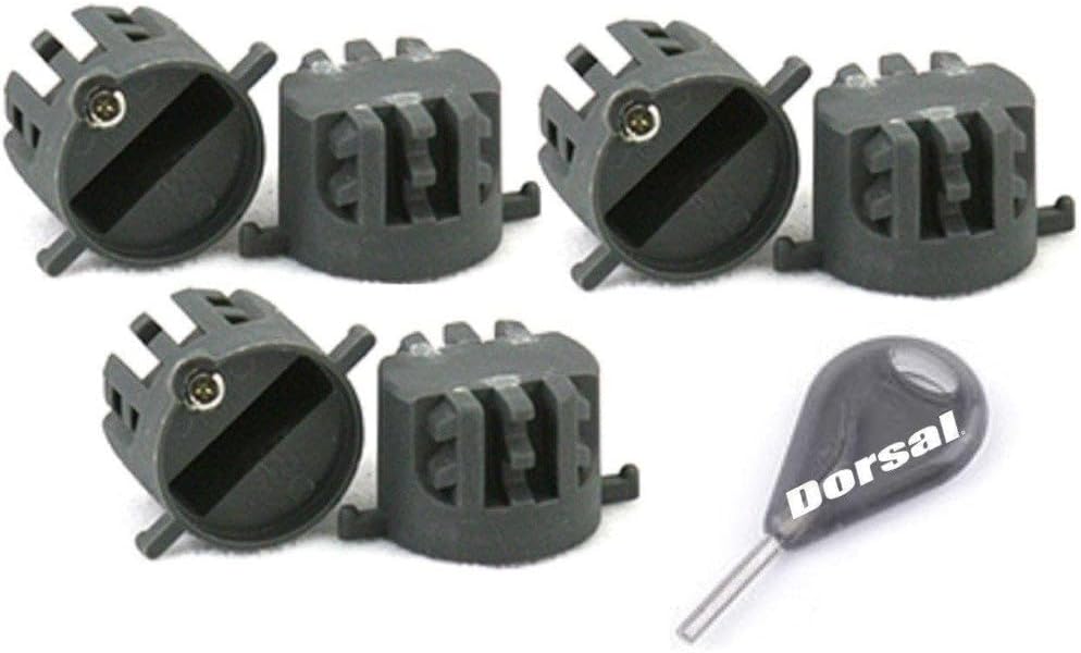 3 Pzas Aletas Surf con Llave Universal FCS Negro