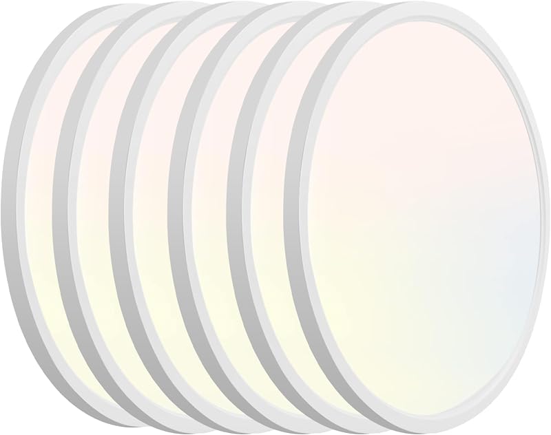 6 Lámparas LED techo 12" 3CCT