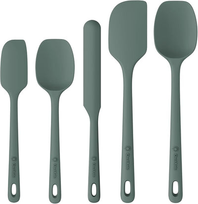 Set 5 espátulas silicona grado alimenticio resisten 600°F