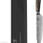 Cuchillo chef 8pulg acero inox onda mango madera Pakka