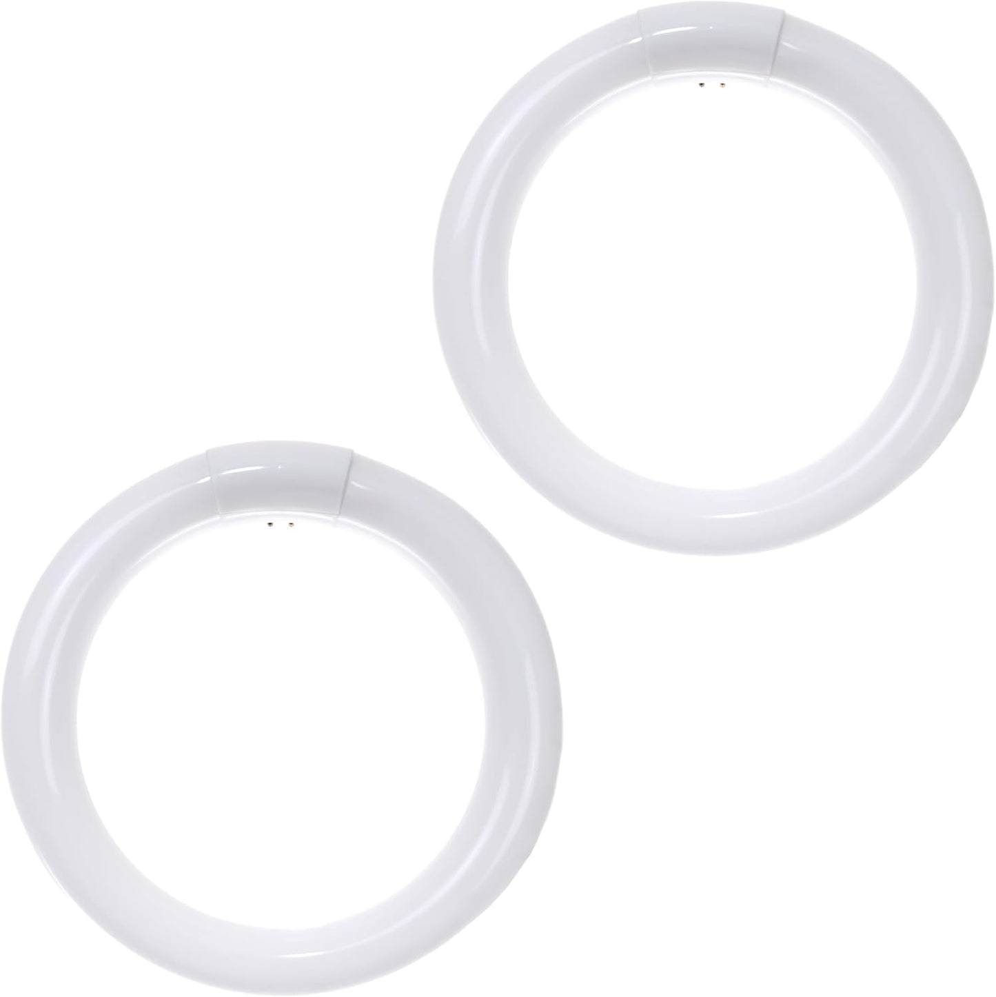 Lámpara T9 redonda 8pulg 22W 3000K blanco cálido G10Q set 2