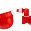 Kit bebedero automático 2 vasos + 1 taza rojo