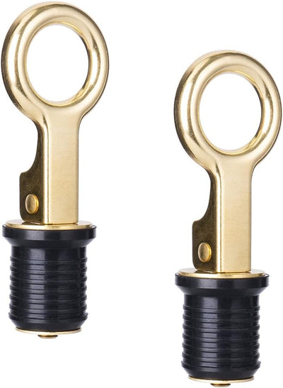 Tapón drenaje mango presión 1pulg latón goma