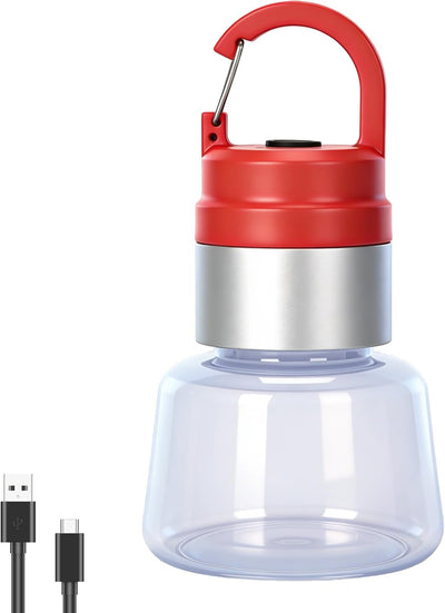 Luz LED portátil con clip para colgar recargable para campamento