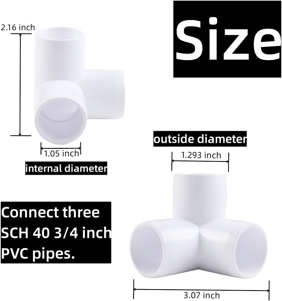 Accesorios codo PVC 3/4pulg 3 vías SCH40