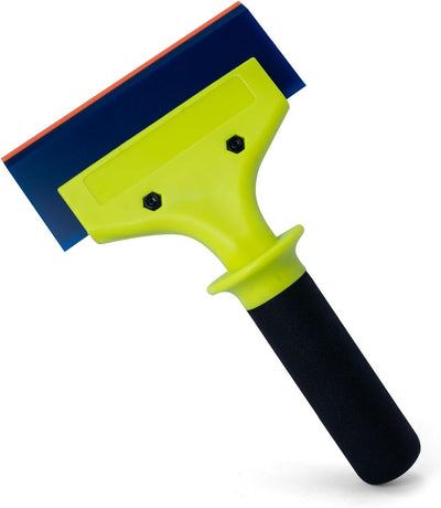 2 Escobillas Goma Mango Nylon para Limpieza Vidrio PPF 5"