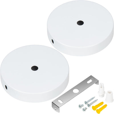 Kit 2 toldos placa lámpara techo con accesorios 5.9in