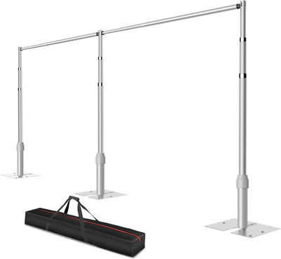 Soporte fondo ajustable 8.9x20ft metal para fiestas boda