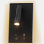 Luz de lectura Vera 5x9pulg negro mate con USB-A y USB-C