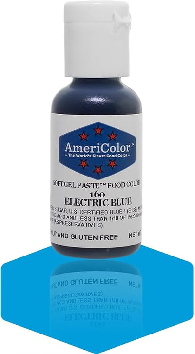 Pasta gel suave para alimentos color azul