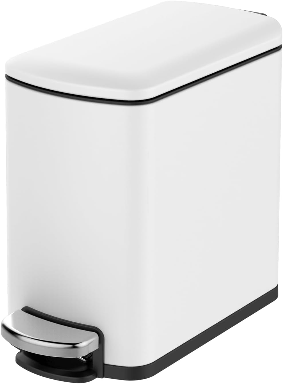 Cubo basura acero inox 6L con cubo extraible baño oficina